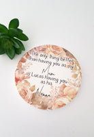 Shabby Chic effect coaster for Nanna, Personalised nana ornament, Nana's coffee coaster, Name coaster