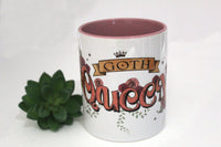 Goth Queen mug, pastel goth gift,  gift idea for goth, goth mug, queen coffee cup, gift for birthday, gift for christmas