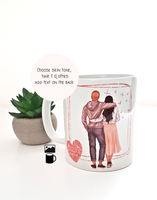 Personalised anniversary couple Mug, quote mug for couple