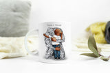 Military Dad and Son mug