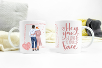 Personalised anniversary couple Mug, quote mug for couple