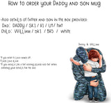 Military Dad and Son mug