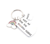 Meet me on the Rainbow bridge  photo keyring