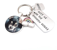 Meet me on the Rainbow bridge  photo keyring