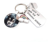 Meet me on the Rainbow bridge  photo keyring