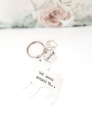 Pug Keyring, This human belongs to