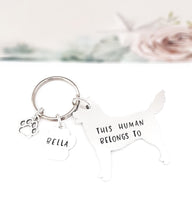 Husky Keyring, This human belongs to