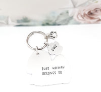 Lhasa Apso keyring, this human belong to