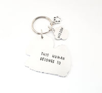 Lhasa Apso keyring, this human belong to